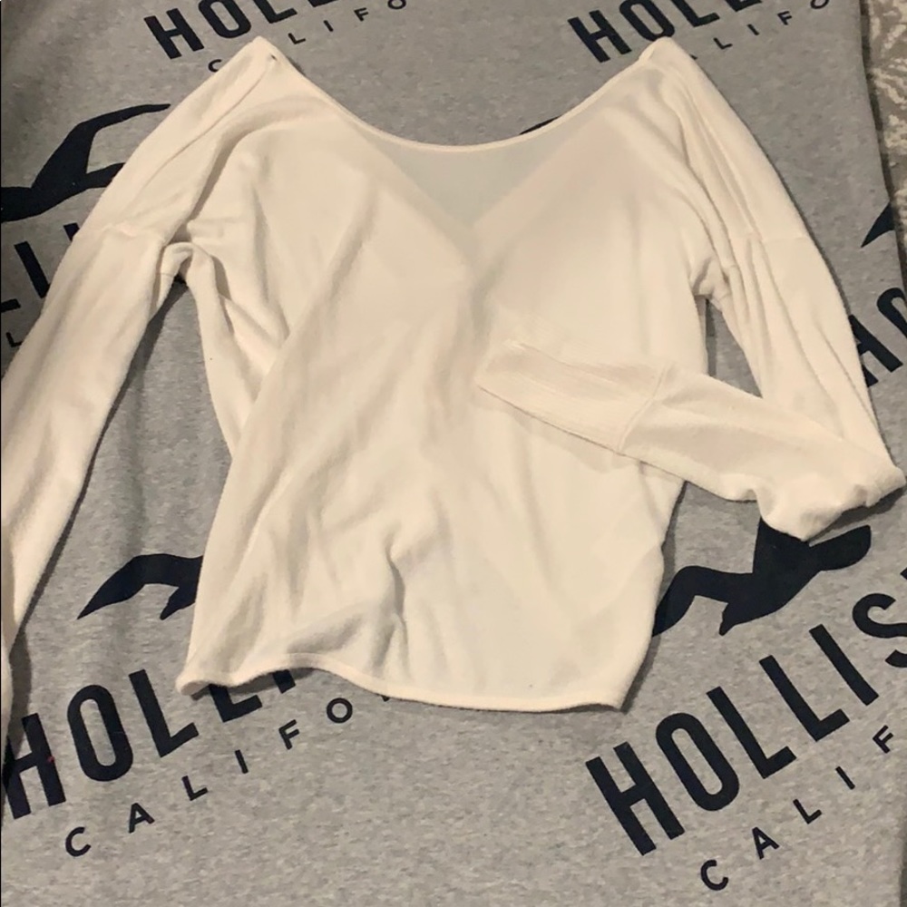 Long sleeve sweater material shirt
